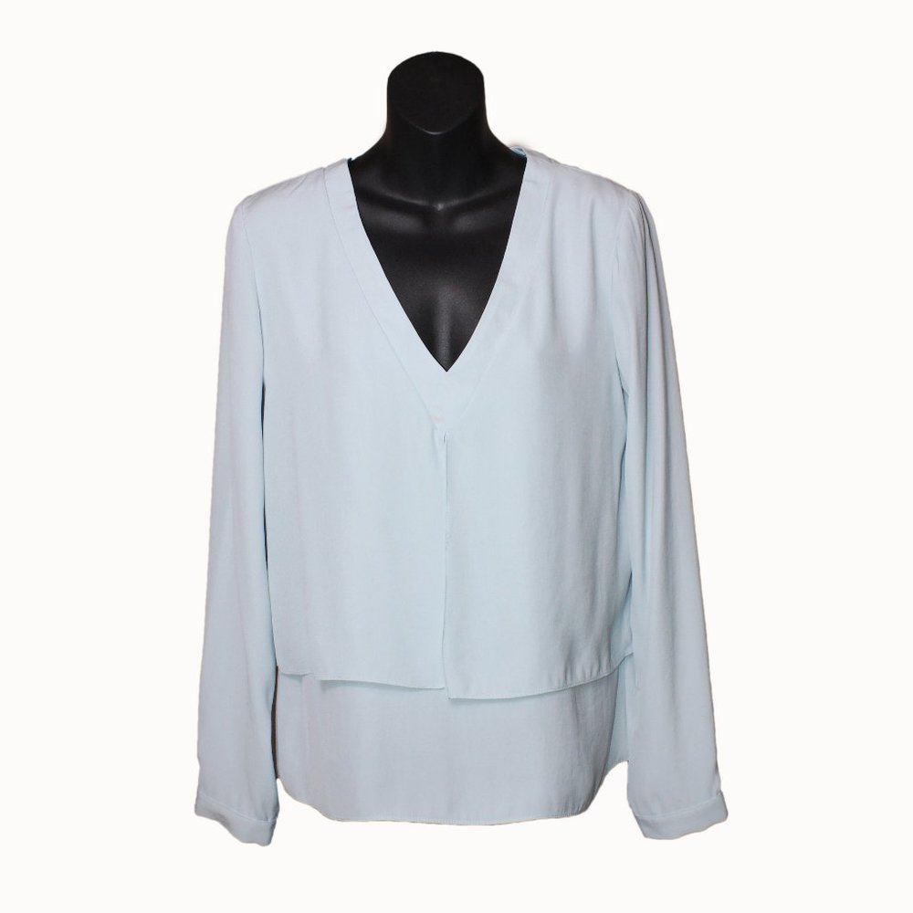 Barneys New York Layered V-Neck Blouse